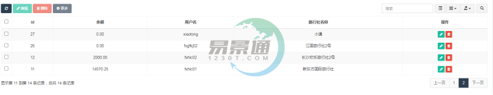 蓝狮注册景区分销系统：财务管理