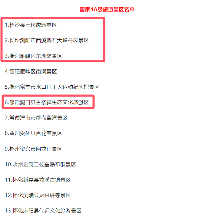 湖南新增13家4A景区，其中4家使用蓝狮注册票务系统! 